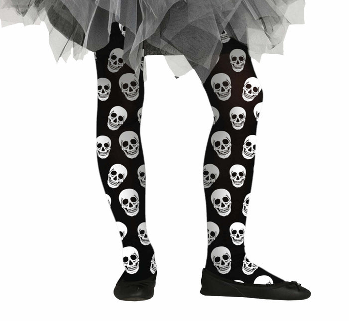 Legging d'Halloween Fille à tête de mort