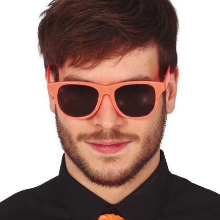 Lunettes orange fluo