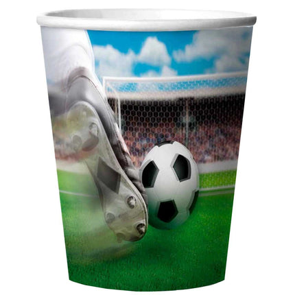 Gobelets de football en plastique 3D 250ml 4pcs