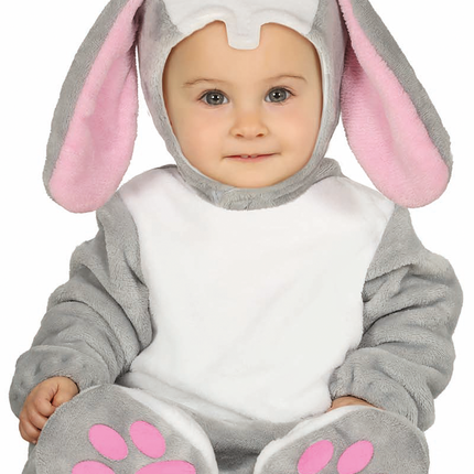 Onesie Rabbit Baby Grey