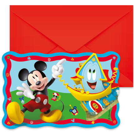 Mickey Rock The House Invitations 6pcs