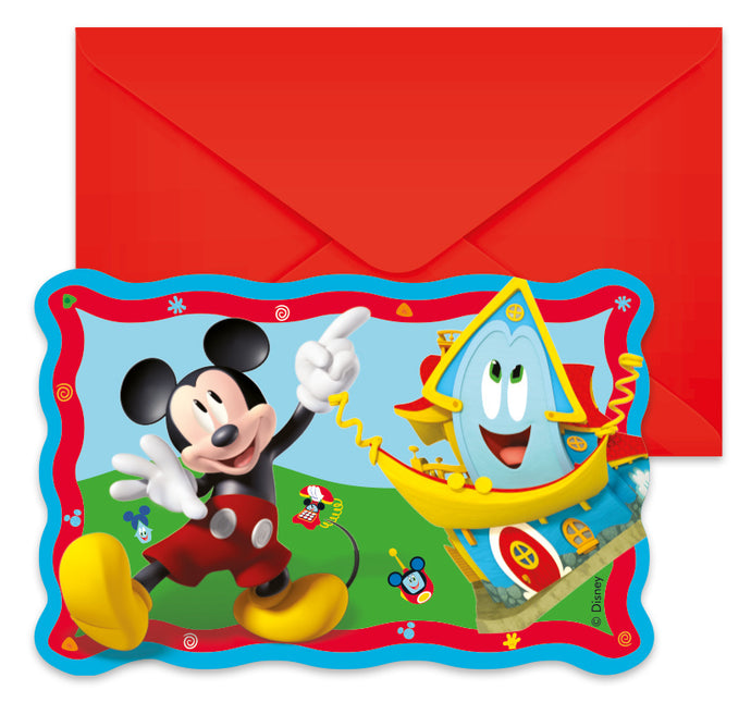 Mickey Rock The House Invitations 6pcs