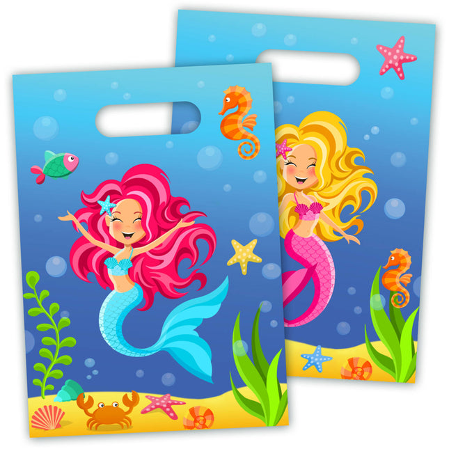 Sacs d'éclatement Mermaid Party 8pcs