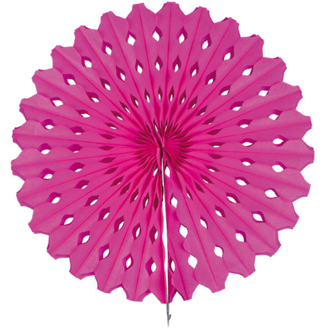 Eventail en papier Fuchsia 45cm