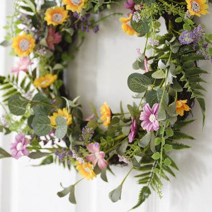 Couronne de fleurs 40cm