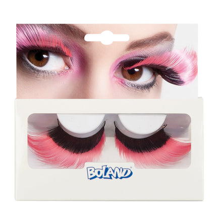 Faux cils Flamboyant Neon Pink/Black 2pcs