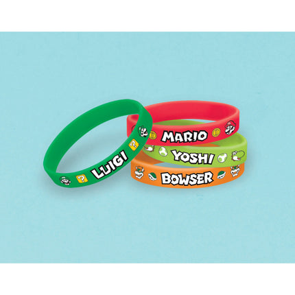 Bracelets de cadeaux de partage Super Mario 6 pièces