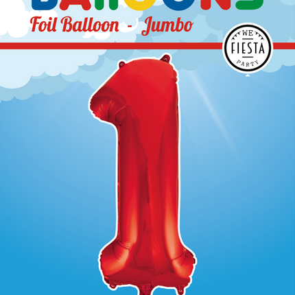 Ballon de baudruche Figure 1 Rouge XL 86cm vide