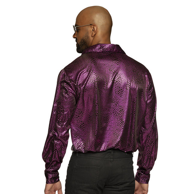 Chemisier Disco Hommes Violet