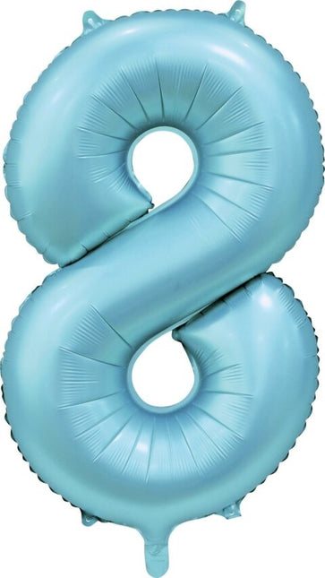 Ballon à figures bleu clair 8 ans Gloss 86cm