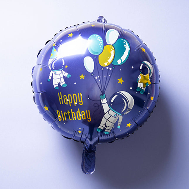 Ballon à l'hélium Happy Birthday Espace vide 45cm