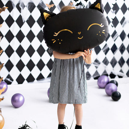 Ballon à l'hélium Chat noir vide 48cm