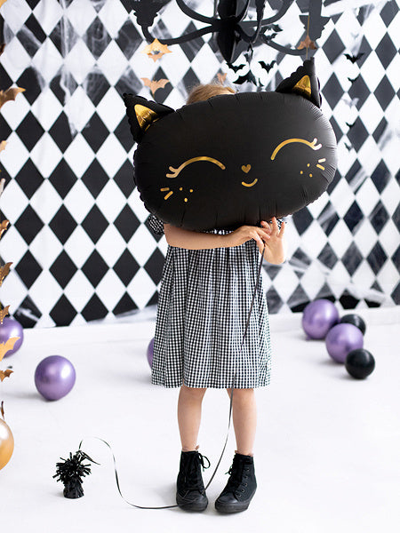 Ballon à l'hélium Chat noir vide 48cm