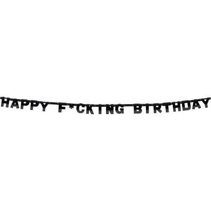 Lettre en bandoulière Happy F*cking Birthday 2.5m