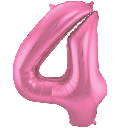 Ballon de baudruche Figure 4 Rose mat XL 86cm vide