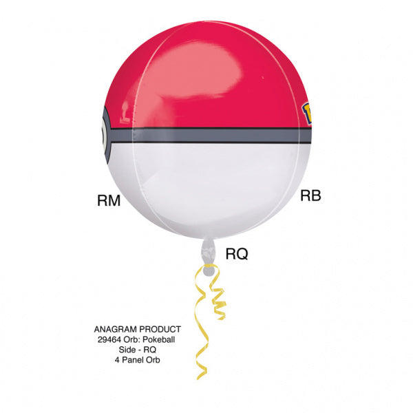 Pokemon Ballon à l'hélium Pokeball 40cm vide