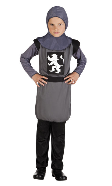 Costume de chevalier enfant gris