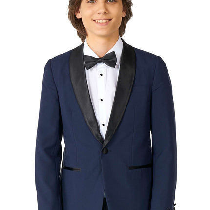 Bleu foncé Tuxedo Boy Teen OppoSuits