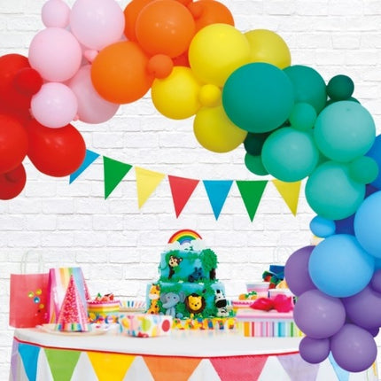 Arche de ballons Fait maison Set Arc-en-ciel 4m