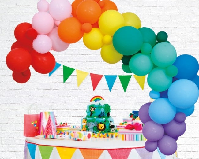 Arche de ballons Fait maison Set Arc-en-ciel 4m