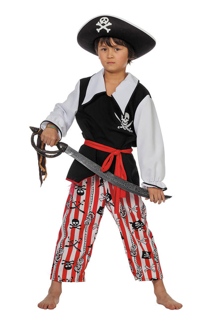 Costume de pirate Noir Blanc Garçon