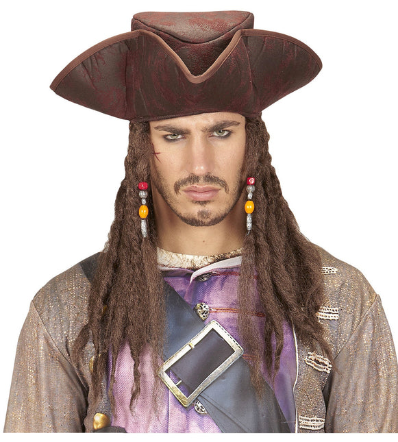 Chapeau de pirate marron