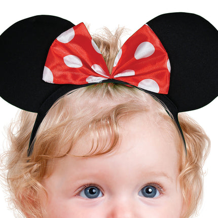 Costume Minnie Mouse Rouge Blanc Bébé