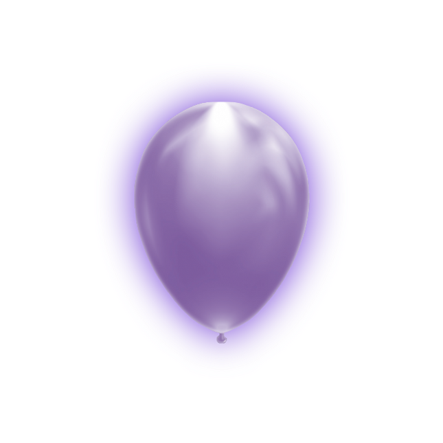 Ballons de baudruche violets 26cm 5pcs