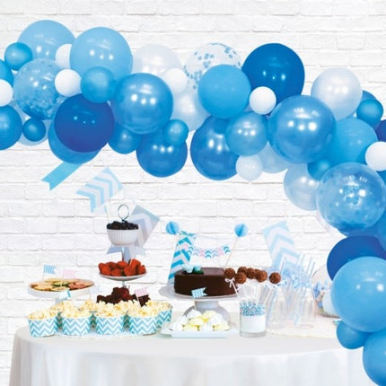 Arche de ballons fait maison set bleu 4m