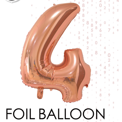 Ballon de baudruche Figure 4 Rose Gold 66cm