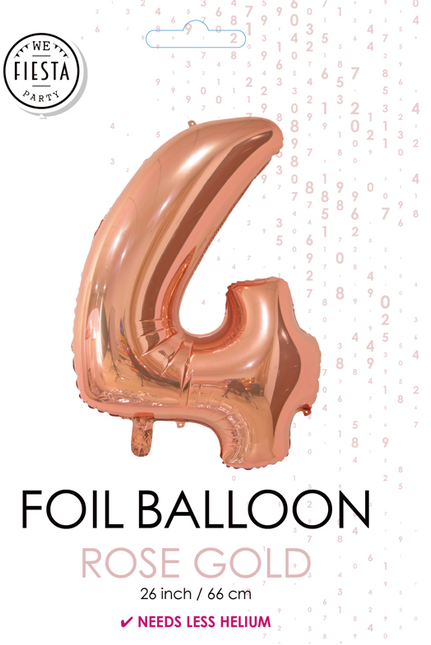 Ballon de baudruche Figure 4 Rose Gold 66cm