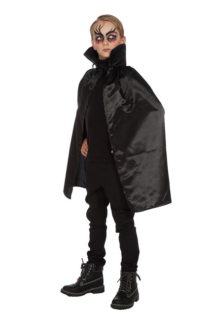 Cape d'Halloween Noir Enfant Dracula