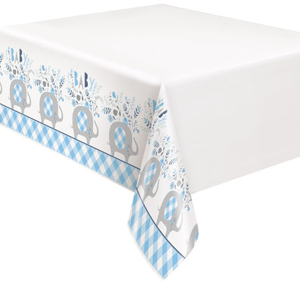 Nappe bébé éléphant bleu clair 2.13m