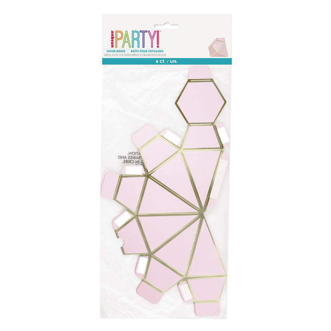 Boîtes cadeaux diamant 10cm 8pcs