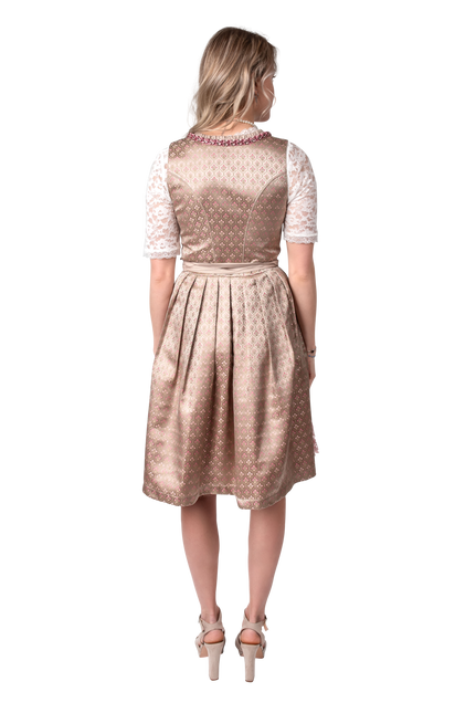 Dirndl 2teilig, or champagne/rose poussiéreux