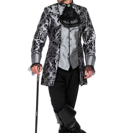 Costume Marquis Gris Noir Hommes