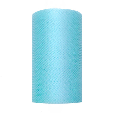 Rouleau de tulle turquoise 8cm 20m