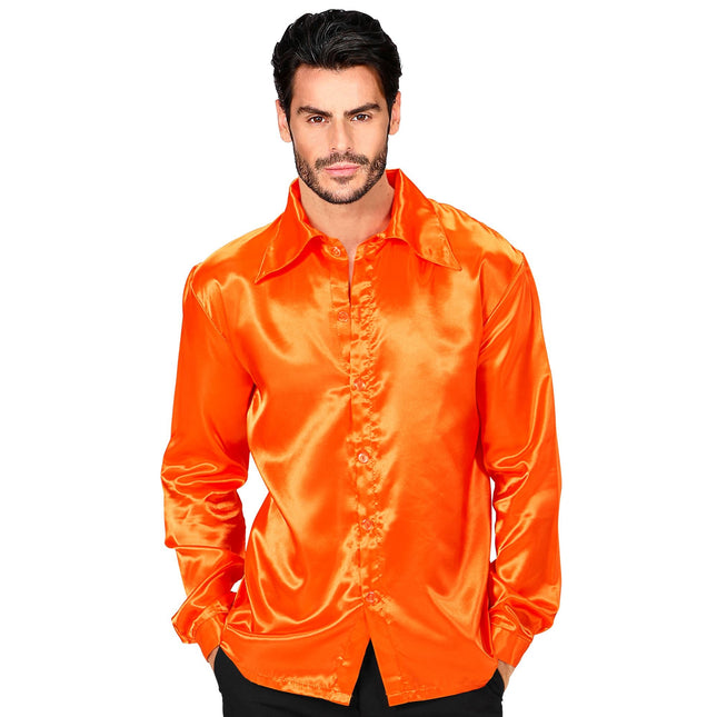 Chemisier Disco Orange Hommes