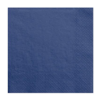 Serviettes de table bleu foncé 33cm 20pcs