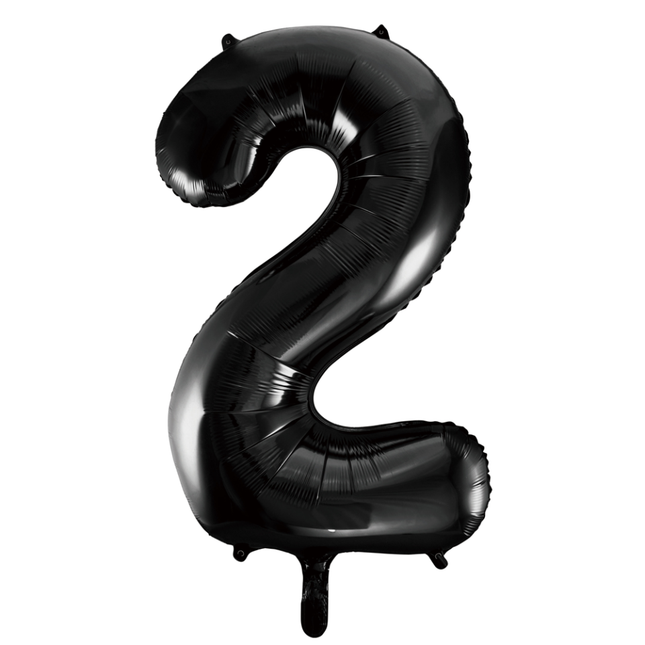 Ballon de baudruche Figure 2 Noir XL 86cm vide