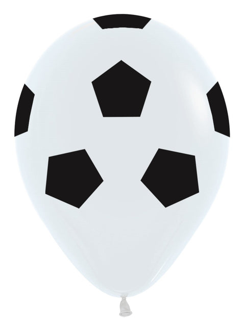 Ballons à modeler Ballon de foot blanc 30cm 12pcs