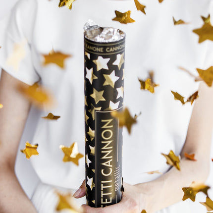 Confetti Cannon Stars Gold 80cm