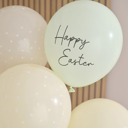 Ballons de Pâques Happy Easter 30cm 5pcs