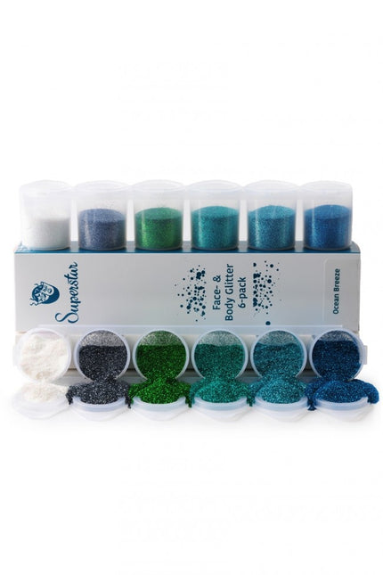 Paillettes colorées Ocean Breeze 6pcs