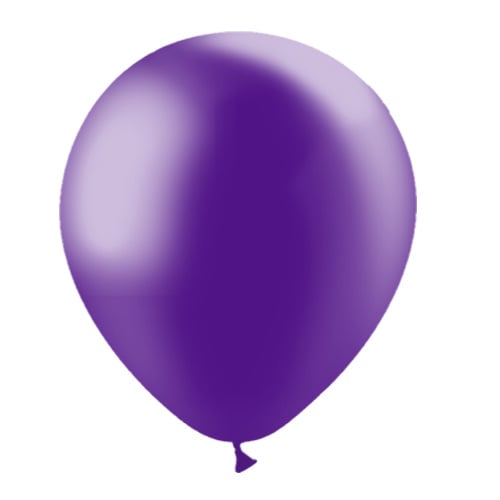 Ballons de baudruche mauves métallisés 30cm 10pcs