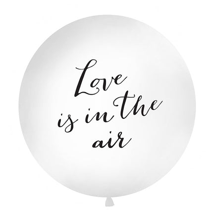 Ballon blanc Love Is In The Air 90cm