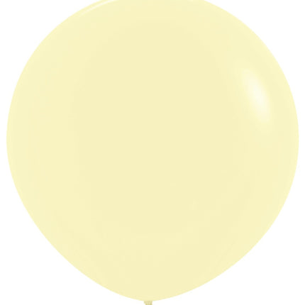 Ballons Pastel Jaune Mat 91cm 2pcs