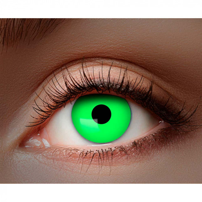 Lentilles de mois d'Halloween Uv Flash Vert