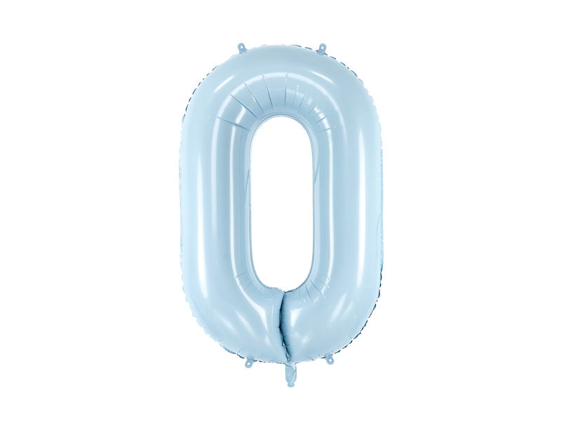 0 Year Figure Balloon Light Blue Empty 72cm