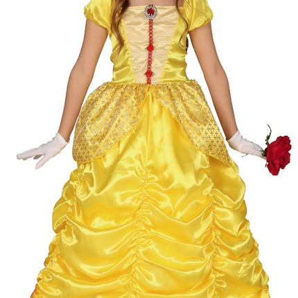 Robe de princesse enfant jaune